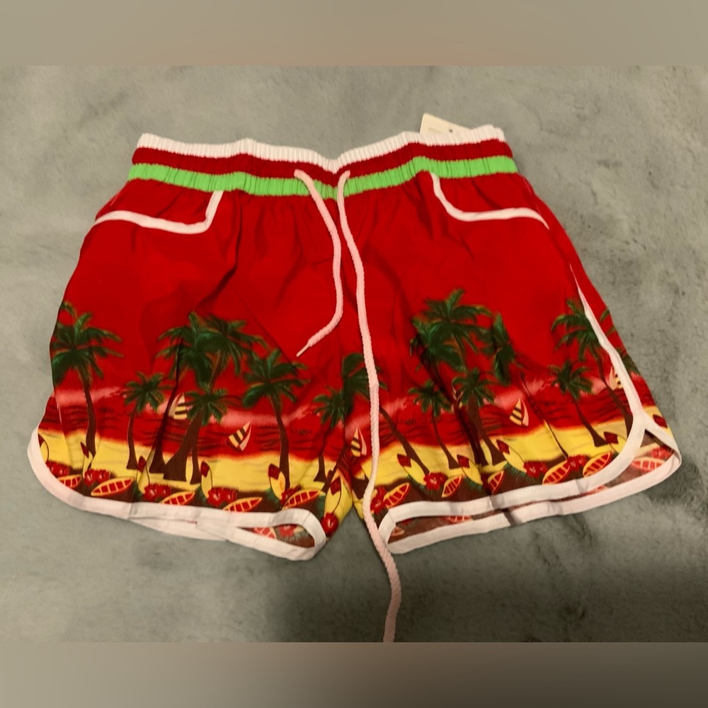 Relangyizu Girl's Swim Trunks Board Shorts Hawaiian Surf Sun Size Medium…